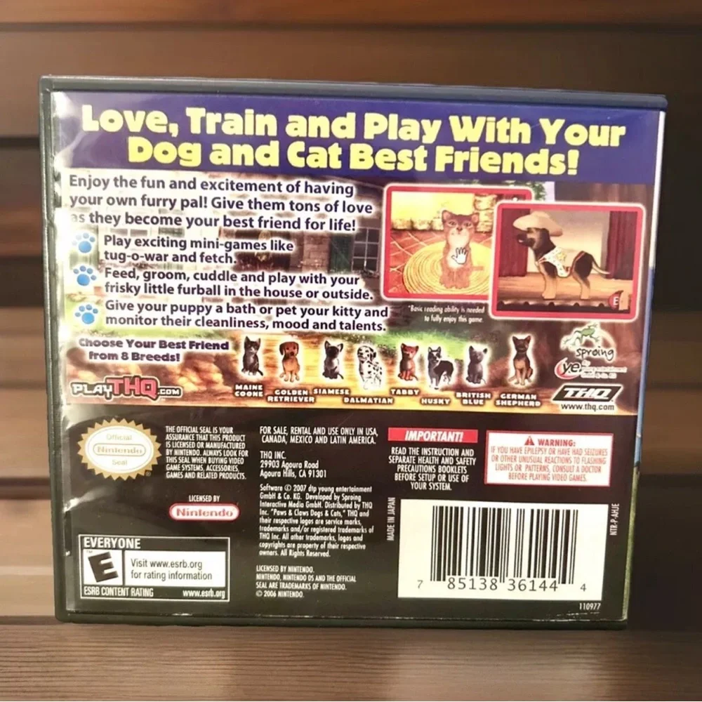 Nintendo ds paws